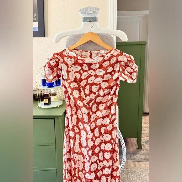 DOEN ALNA DRESS IN ROUGE FLEURS D'ANEMONE, new without tags, never worn. - Picture 10 of 16